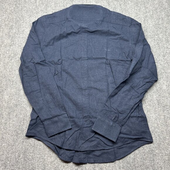 UNTUCKit Fuligni Shirt Mens XLT Regular Blue Flannel Long Sleeve Cotton New - Picture 9 of 11